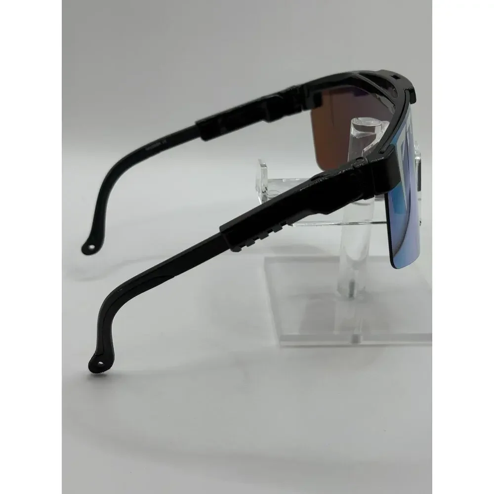 Pit Viper Shield Sunglasses Rainbow Mirror Wrap Sport Unisex MAS88R